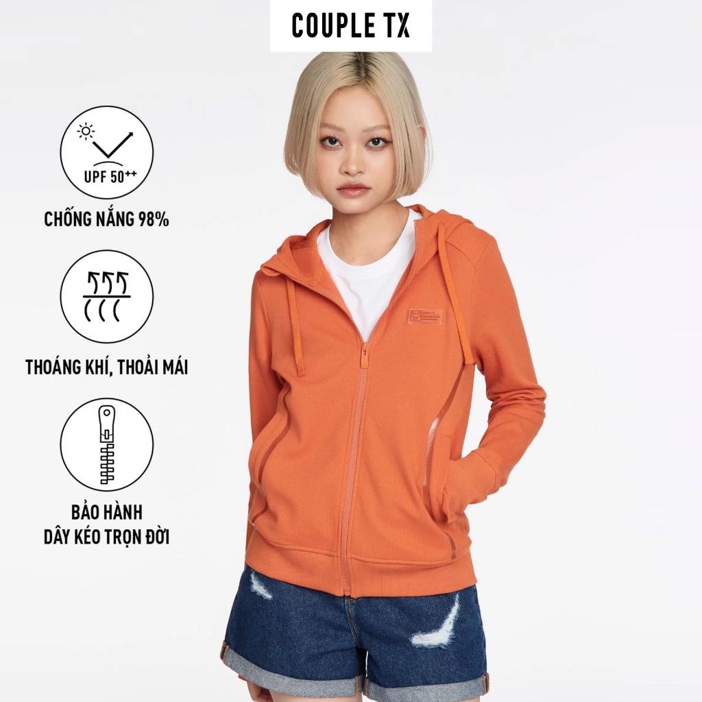 Áo Khoác Chống Nắng Nữ Couple TX UV Sọc Gân Lưới WOK 2028