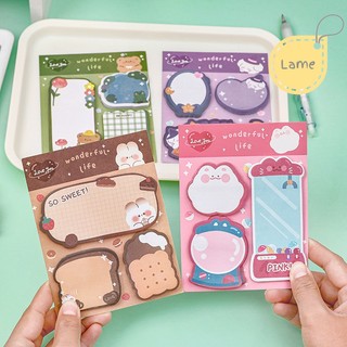 Set 3 tập giấy note nhiều hình dễ thương