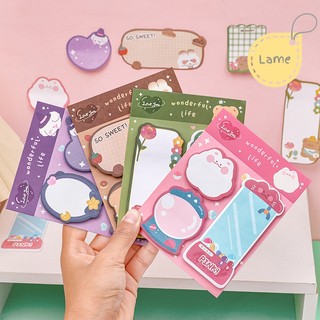 Set 3 tập giấy note nhiều hình dễ thương