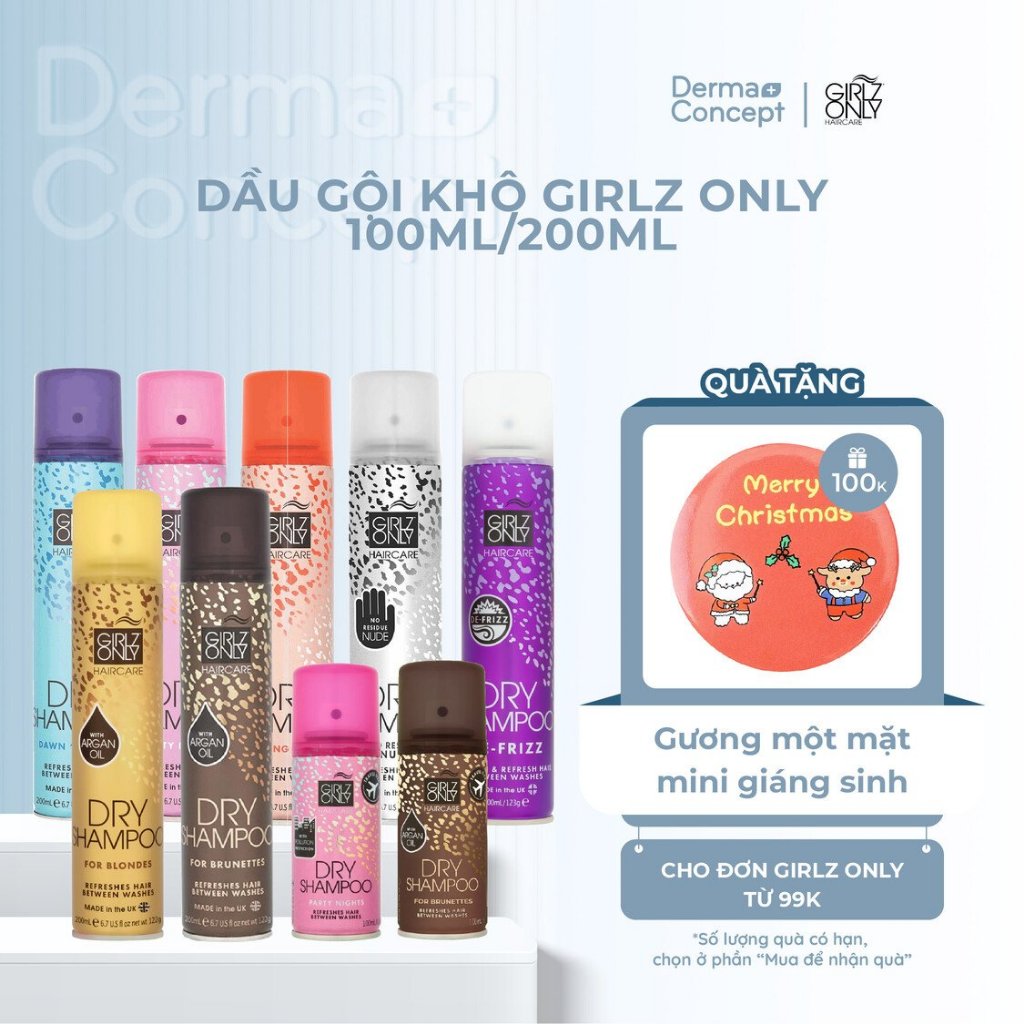 Dầu gội khô Girlz Only Dry Shampoo 200ml [Nhập Khẩu Chính Hãng 100%]