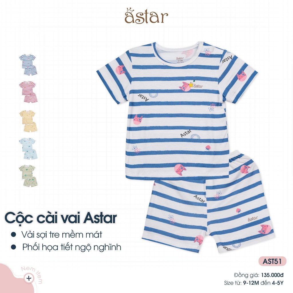 Bộ Cộc Cài Vai Astar