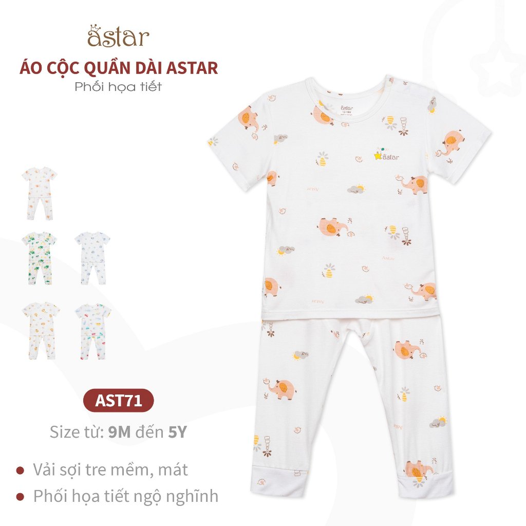 BST Áo Cộc Quần Dài Hoạ Tiết Astar