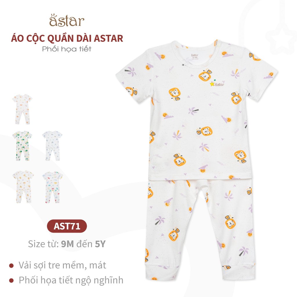 BST Áo Cộc Quần Dài Hoạ Tiết Astar