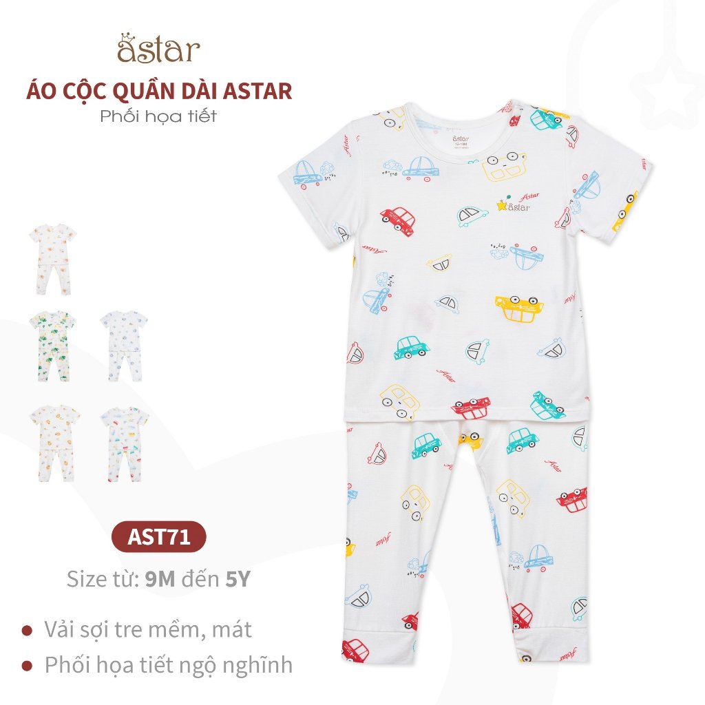 BST Áo Cộc Quần Dài Hoạ Tiết Astar
