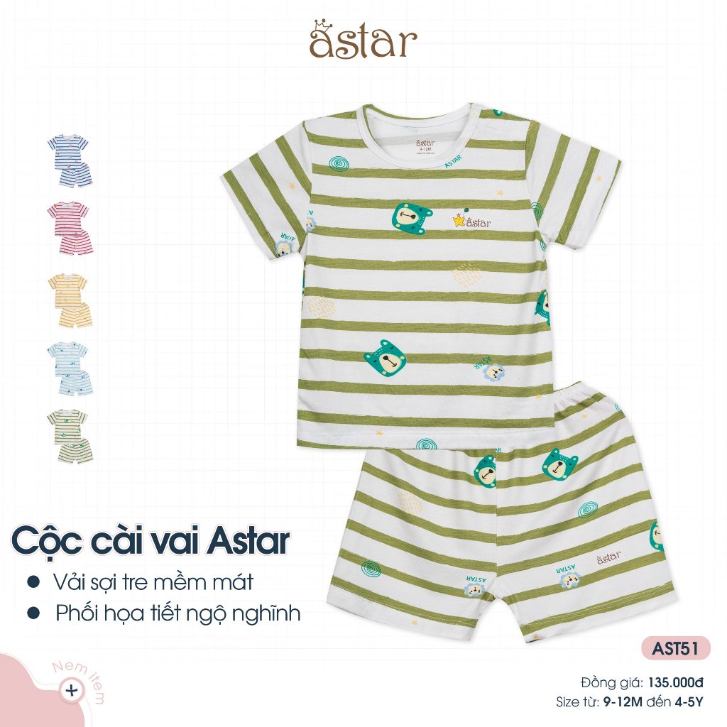 Bộ Cộc Cài Vai Astar