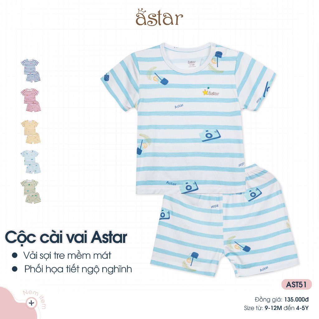 Bộ Cộc Cài Vai Astar
