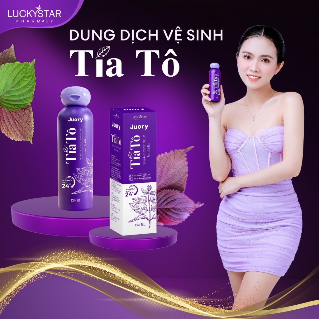 [Mã SGTTC30K giảm 30K] Dung Dịch Vệ Sinh Tía Tô Juory 150ml Lucky Star