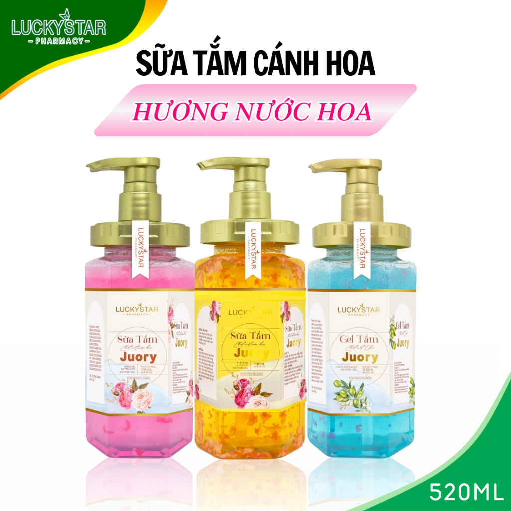 Sữa Tắm Cánh Hoa Lucky Star 520ml