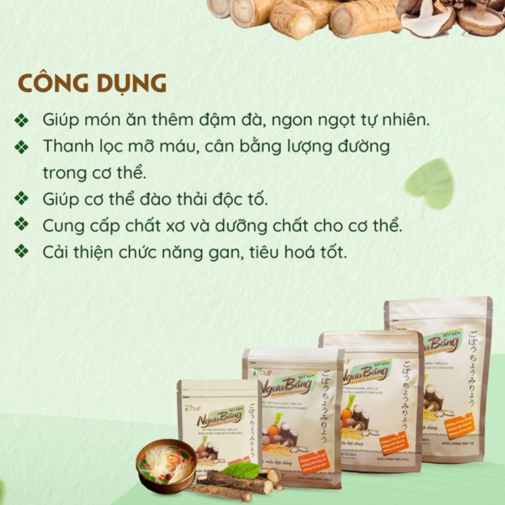 Bột nêm ngưu bàng Tâm Minh 200g  - Hachi Hachi Japan Shop