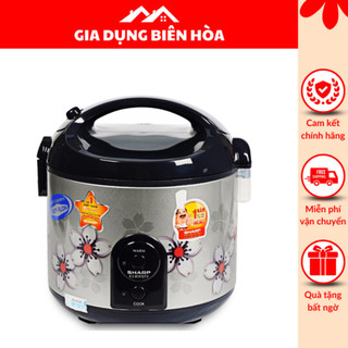 Nồi cơm điện sharp 2.2 lít ks-r231stv - trưng bày 95-97% - sản suất thái lan