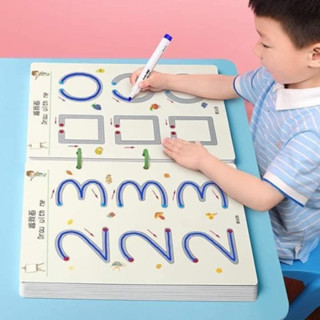 Combo Tập Tô Vẽ Thông Minh Xóa Được 64 Trang kèm 6 Bút, Học Liệu Montessori Đồ Chơi Giáo Dục Cho Bé 2 3 4 5 Tuổi