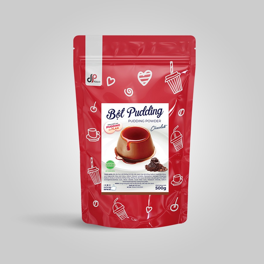 Bột Pudding Chocolate DPFOOD - Gói 500g