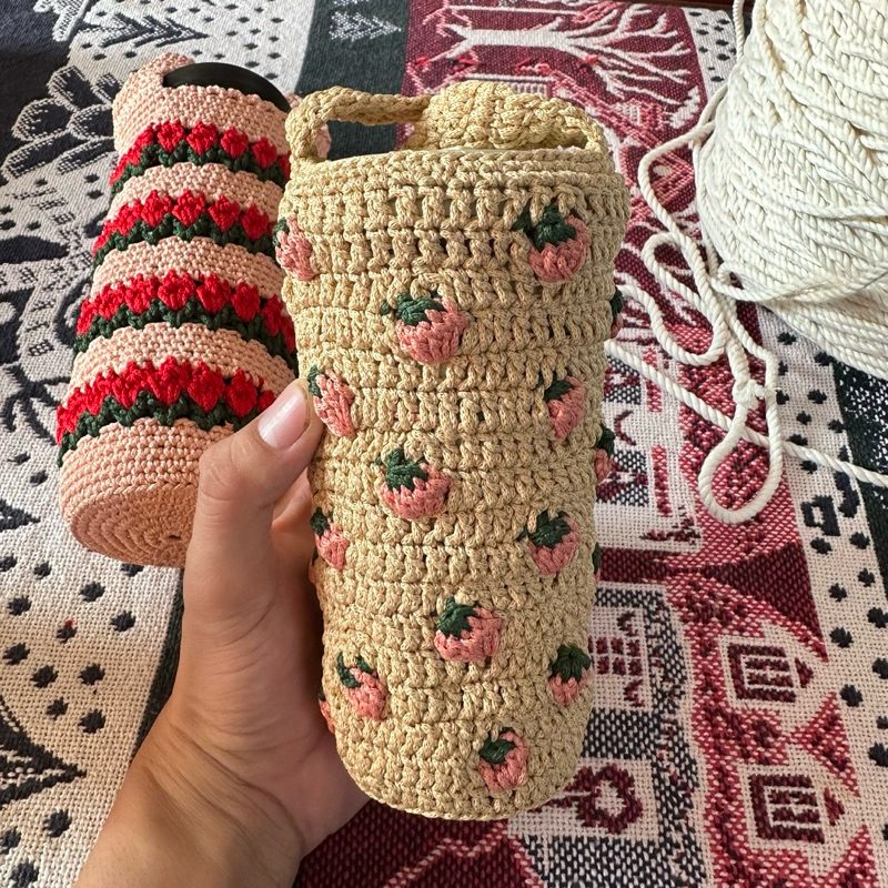 TÚI ĐỰNG BÌNH NƯỚC - CUP HOLDER MACRAME