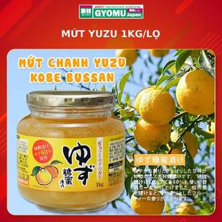 Mứt chanh Yuzu 1kg/lọ Kobe Bussan- hàng nội địa Nhật Bản