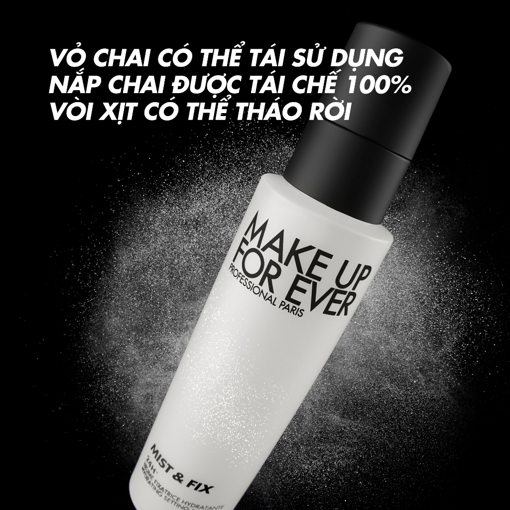 Bộ Sưu Tập Holiday 2023 Xịt Khóa Trang Điểm Cấp Ẩm Lâu Trôi Mist & Fix 100ml -  MAKE UP FOR EVER