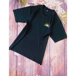 Áo thun unisex 100% cotton - nam nữ - form rộng oversize - in sunshine ngực áo