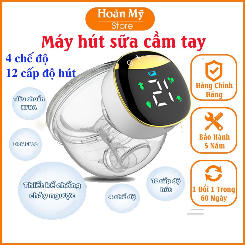 Máy hút sữa điện rảnh tay, Hút vắt sữa thông minh tốt như Easys9 phễu