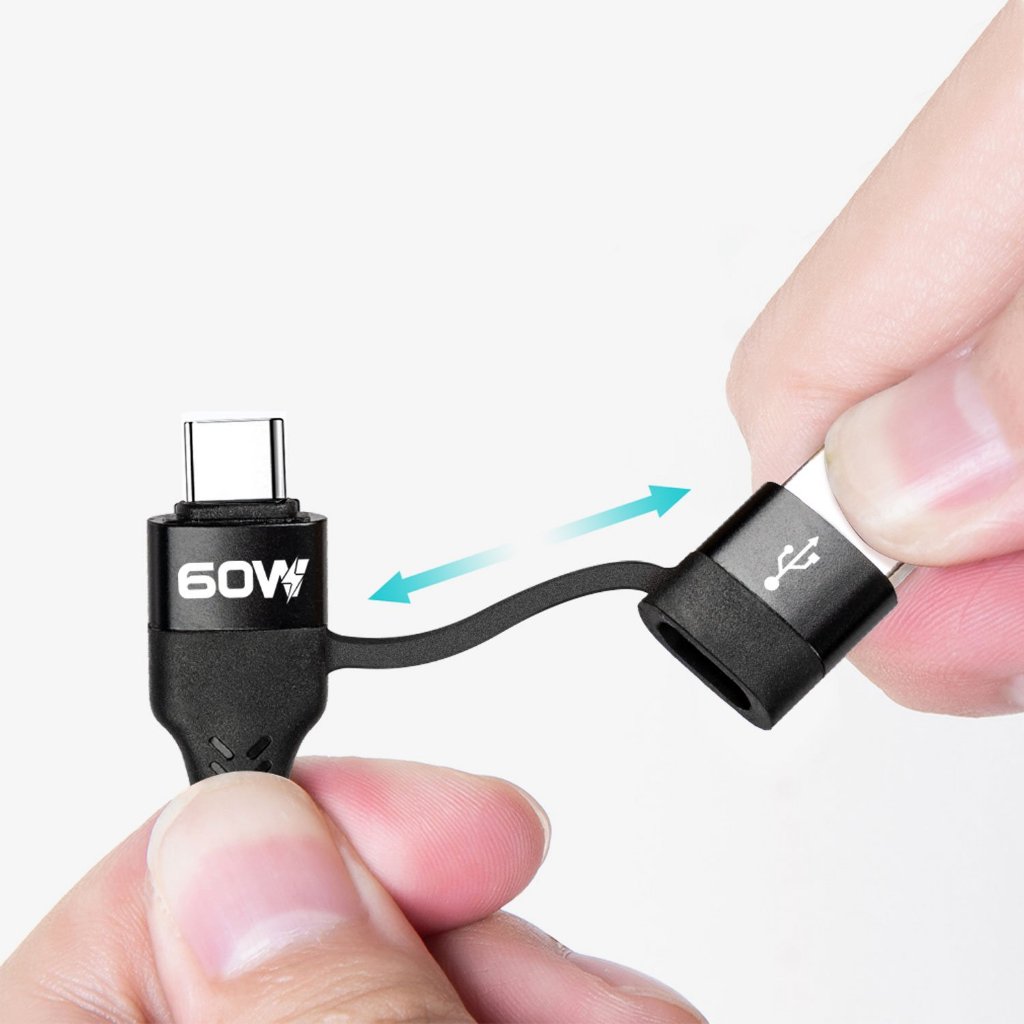 Cáp sạc 4in1 Bwoo sạc nhanh cho các dòng máy Iphone Samsung Oppo Xiaomi Rexmi