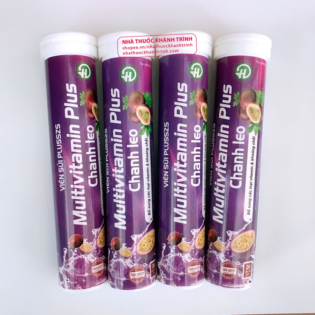 Viên sủi vitamin vị CHANH LEO - tăng lực, giải khát, thơm ngon