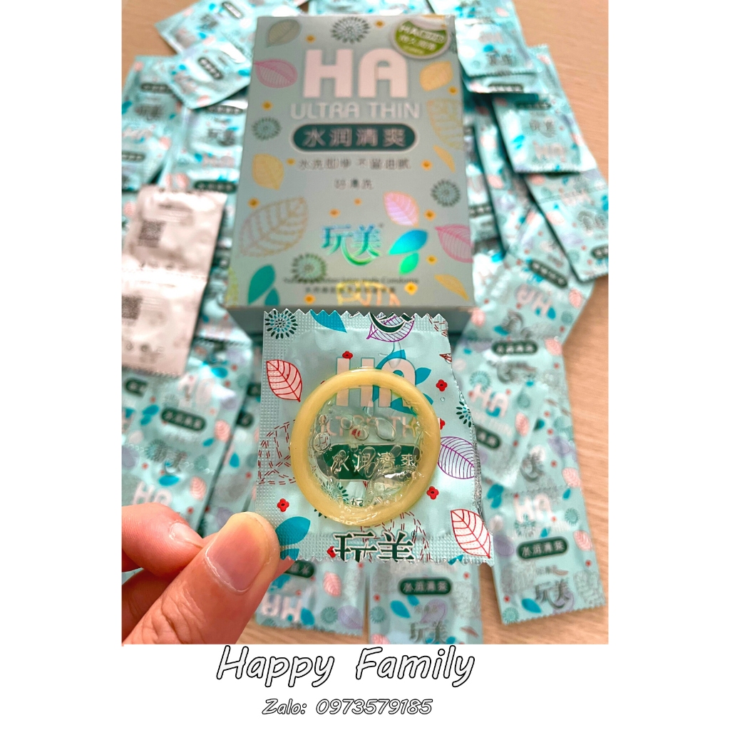 100 chiếc bao cao su nội địa trung cao cấp HA Ultra Thin