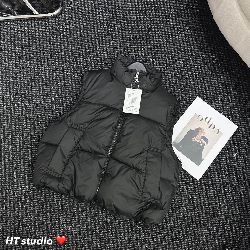 Áo Phao Gile Dây Rút Hot Winter 2023 Màu Cực Xinh Phong Cách Hàn Quốc