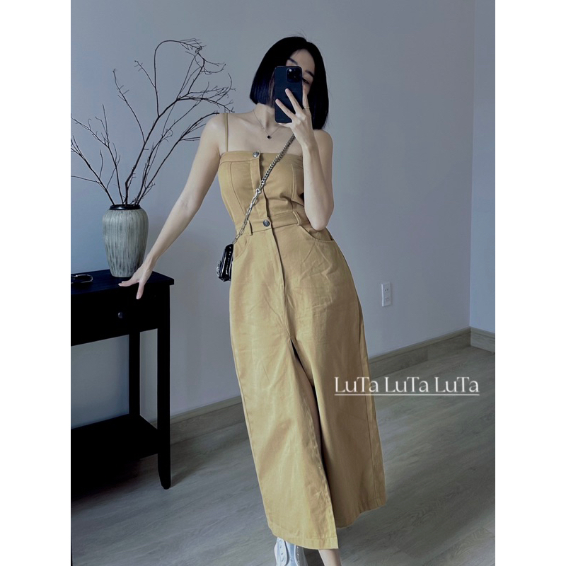 VÁY NÂU XẺ TÀ TRƯỚC