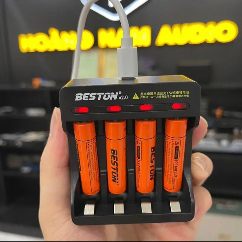 Combo sạc và pin 1.5v pin sạc AA AAA 1.5v dung lượng cao