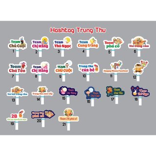 Hashtag trung thu - hashatg cầm tay - hashtag thiếu nhi - hashtag trăng rằm, hashtag phá cỗ, hashtag tết trung thu