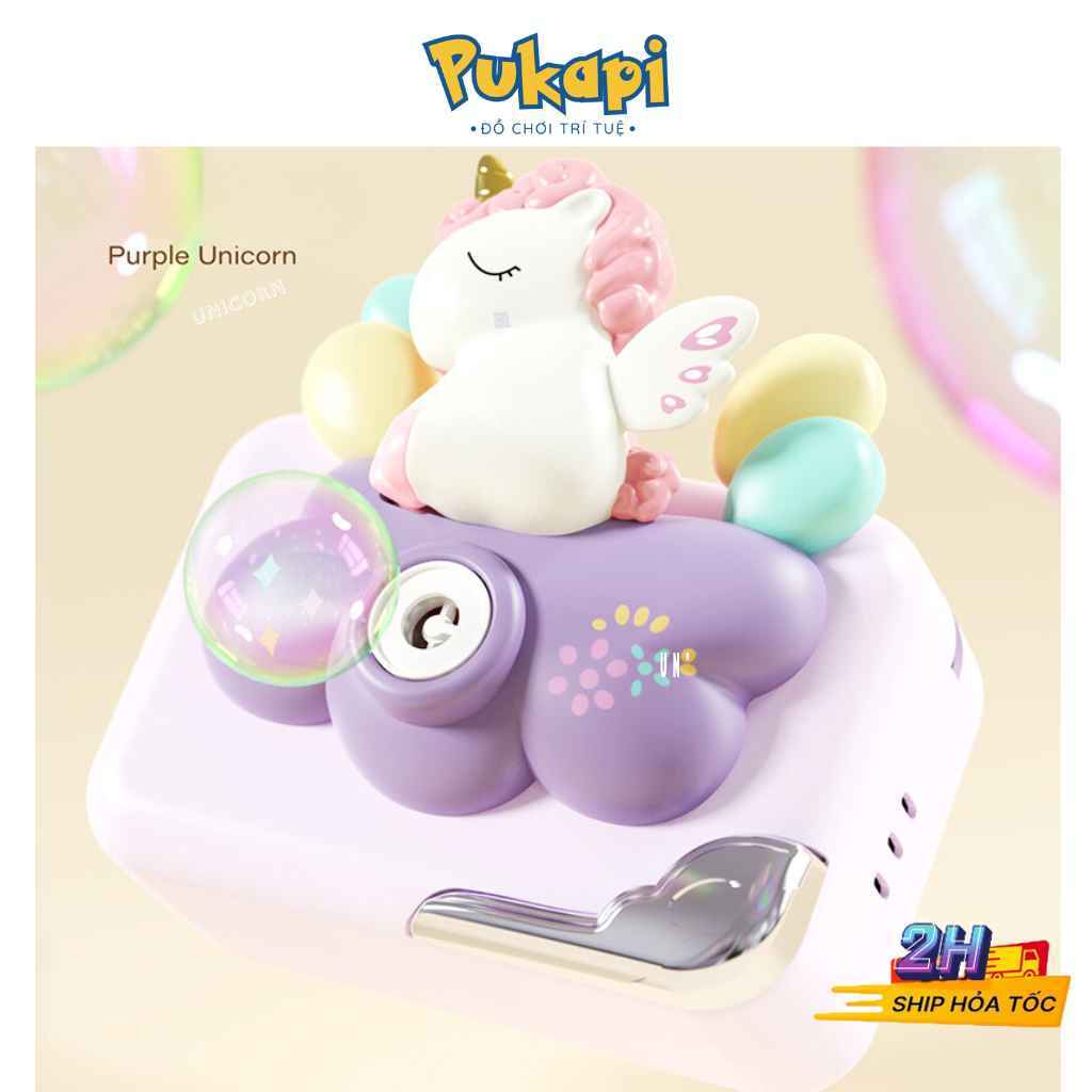 Máy Ảnh Thổi Bong Bóng Hình Thú Heo Hồng/ Unicorn/Phi Hành Gia, Đồ Chơi Thổi Bong Bóng Cho Bé PUKAPI