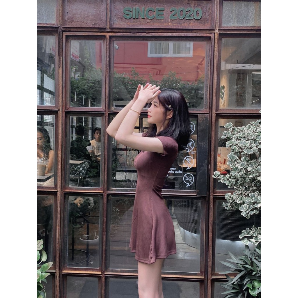 Đầm body nữ cổ vuông  Siêu hot , Siêu quyến rũ BB ... B114.