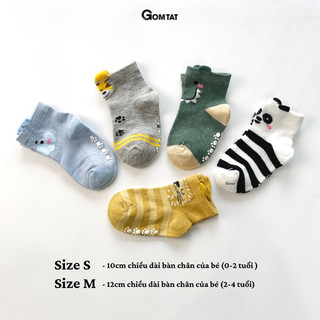 Set 5 đôi tất chống trượt cho bé 0-4 tuổi