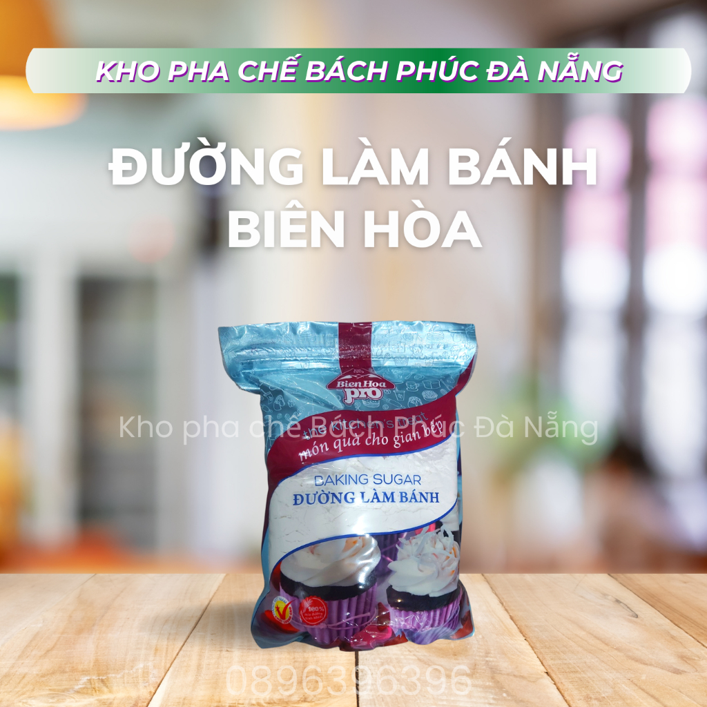 Đường xay làm bánh 1kg - Đường làm bánh Biên Hòa -  Đường bột - Nguyên liệu pha chế làm bánh - Kho Bách Phúc Đà Nẵng