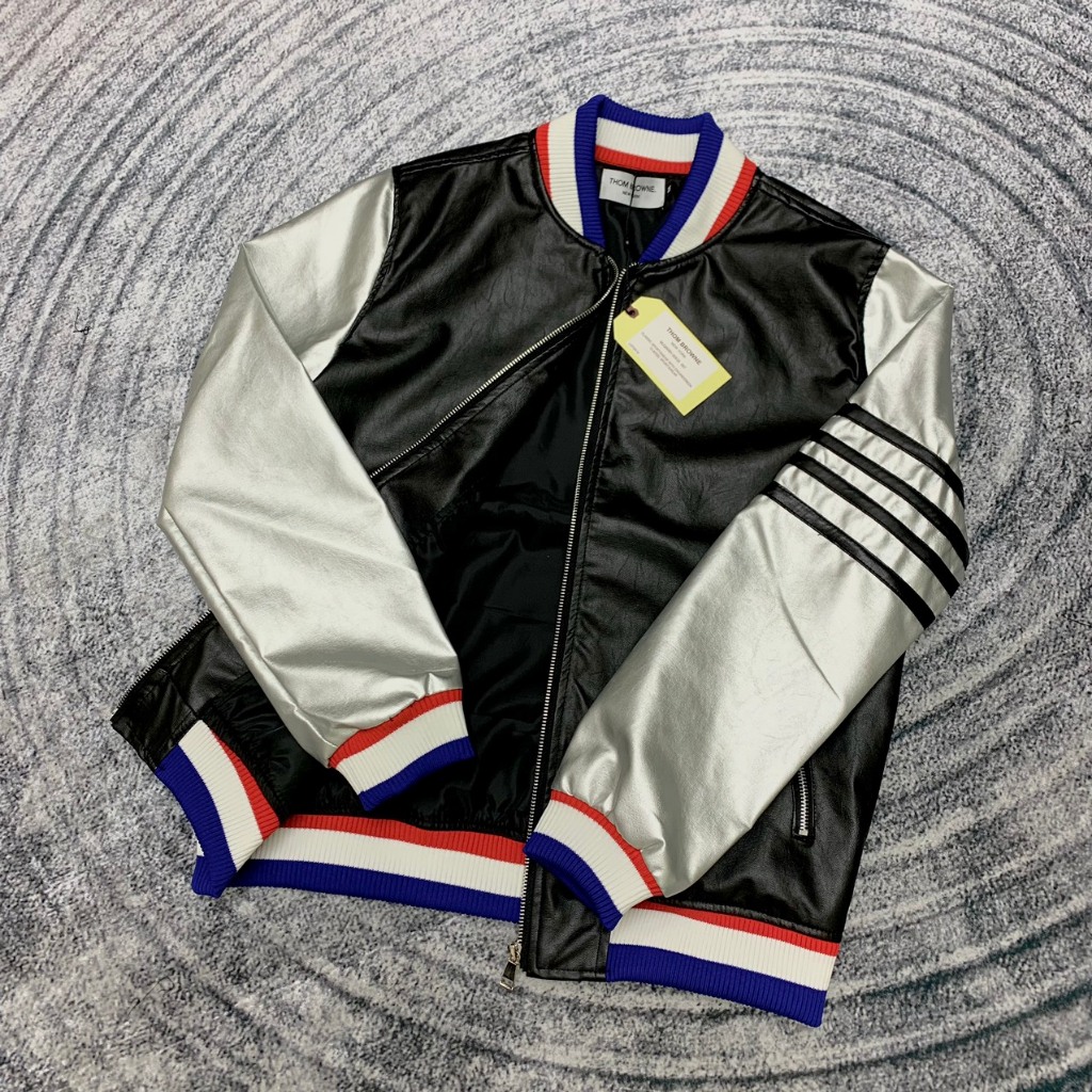 Áo bomber THôME da 3 sọc chất lượng hàng cao cấp không đụng chợ