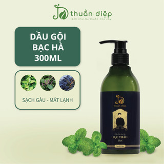 Dầu gội bạc hà dầu gội thảo dược cho nam mát lạnh sạch gàu Thuần Diệp