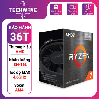 Bộ vi xử lý - cpu amd ryzen 7 5700x tray new - xung nhịp cao, hiệu năng hàng đầu - bảo hành đến tận 36 tháng
