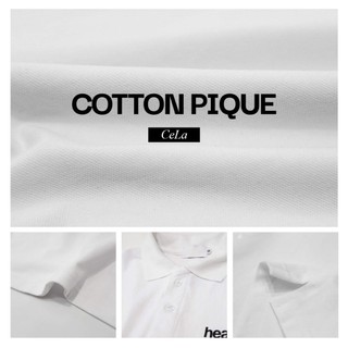 Set Đôi Heaven Sent Áo Và Váy Polo Basic Màu Trắng Tiêu Đen