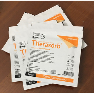  Băng xốp vết thương Therasorb® Algi Plus Hydrophilic Dressing 10cmx10cm - Băng gạc dạng foam hút dịch nhanh lành thương 