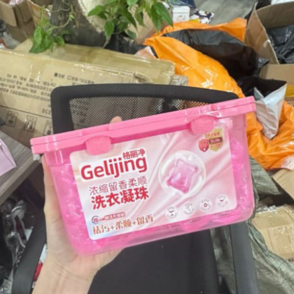 VIÊN GIẶT QUẦN ÁO HỘP 100 VIÊN HƯƠNG HOA ANH ĐÀO LÀM MỀM VẢI XUA TAN ẨM MỐC