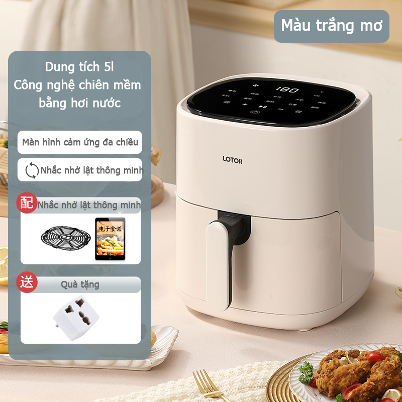 Nồi chiên không dầu Lotor dung tích 5L quay đồ ăn ít dầu mỡ
