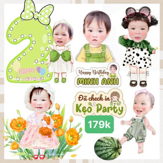 combo chibi 150kkk dành cho bé gái