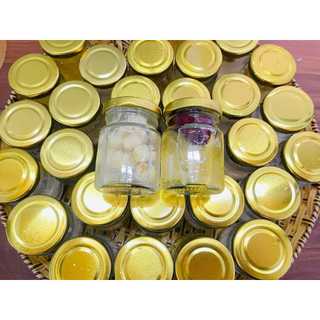 Hũ thủy tinh chưng yến 75ml/ lọ thủy tinh tròn chưng yến nắp thiếc 75ml