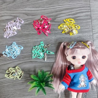 Phụ kiện thời trang cho búp bê kẹp tóc mini 2cm cho búp bê ob11 ,barbie 30cm