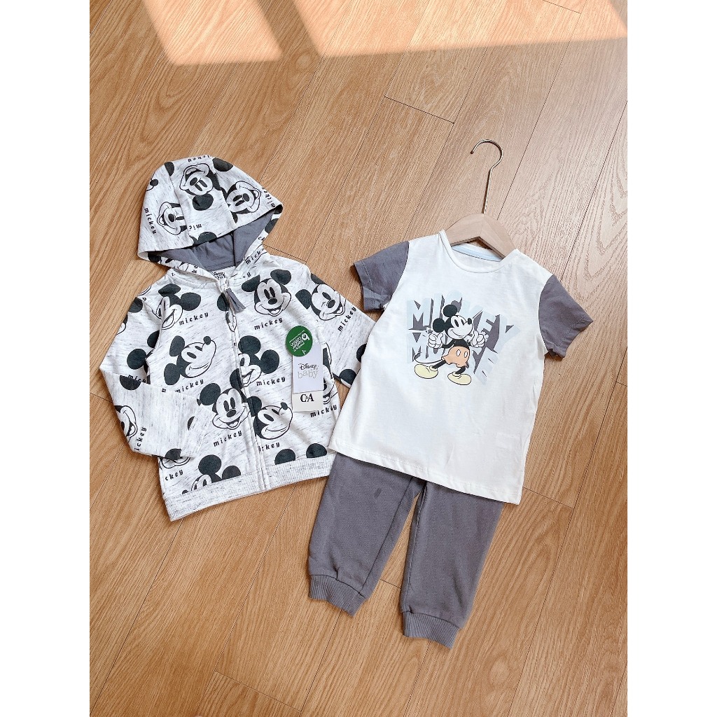 Set 3 chi tiết dài tay Mickey TQXK cho bé trai