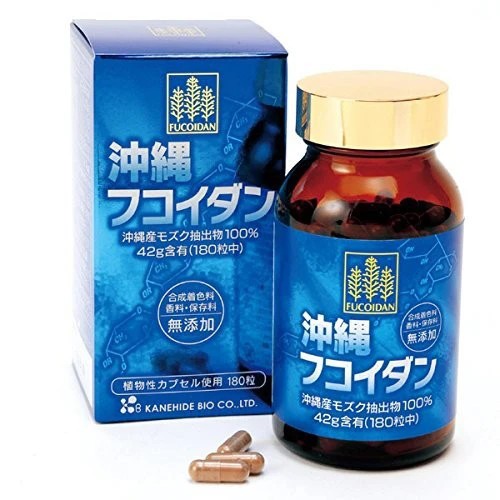 [NỘI ĐỊA] Viên tảo uống hỗ trợ ung thư Fucoidan Okinawa xanh 180 viên Nhật Bản