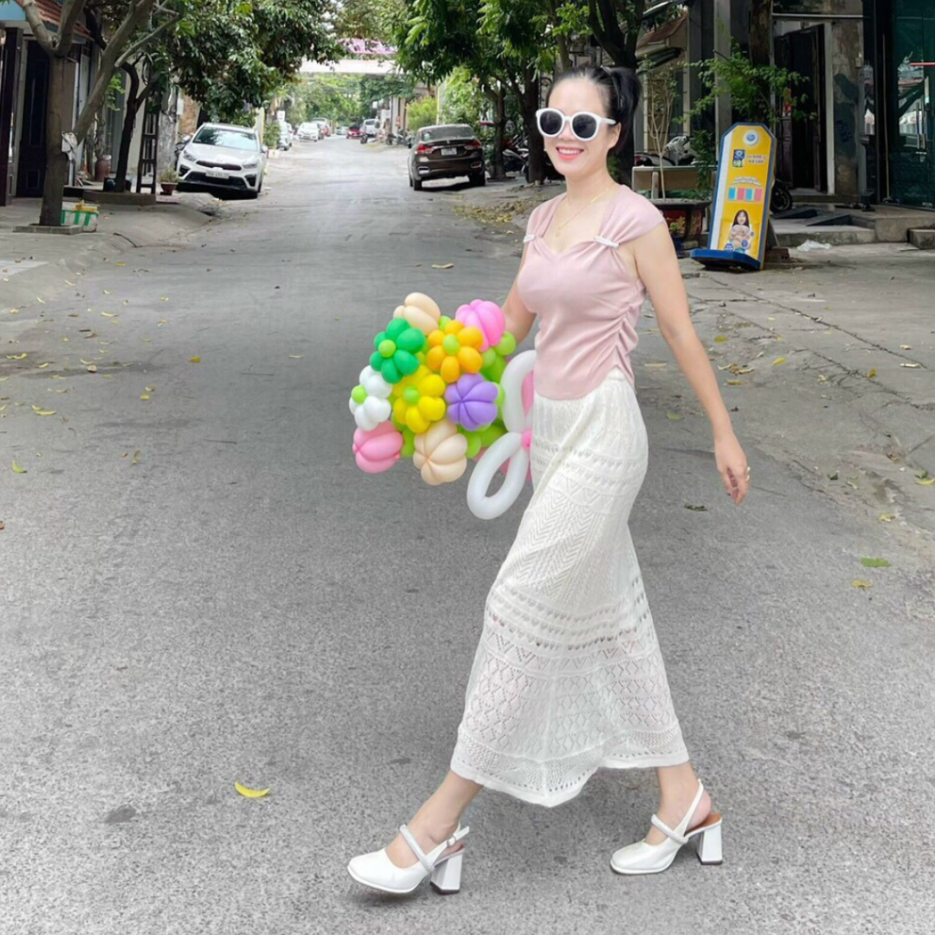 Chân váy len mongtoghi DEMAY, kiểu dáng thướt tha tiểu thư