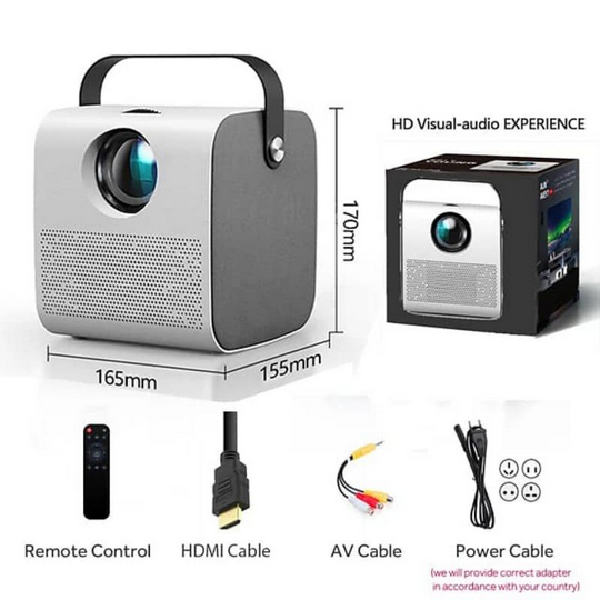 Máy chiếu Android Q3 PRO Mini 8500 Lumens HD 1080P 4K WiFi LED Projector.