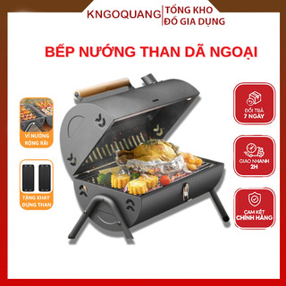  Bếp Nướng Than Ngoài Trời SEKA BBQ Có Ống Khói Tặng Than Vỉ Nướng Khay Than Chất Thép Không Gỉ Bếp Nướng Dã Ngoại 