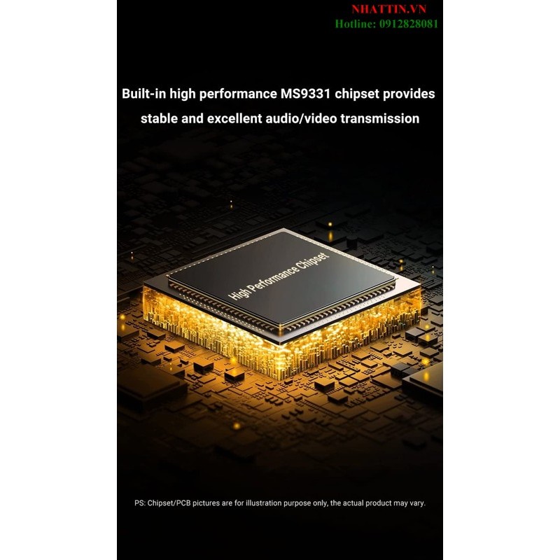 Bộ chuyển đổi tách âm thanh HDMI ra HDMI kèm Audio 3.5mm và Optical  Ugreen 60649 cao cấp