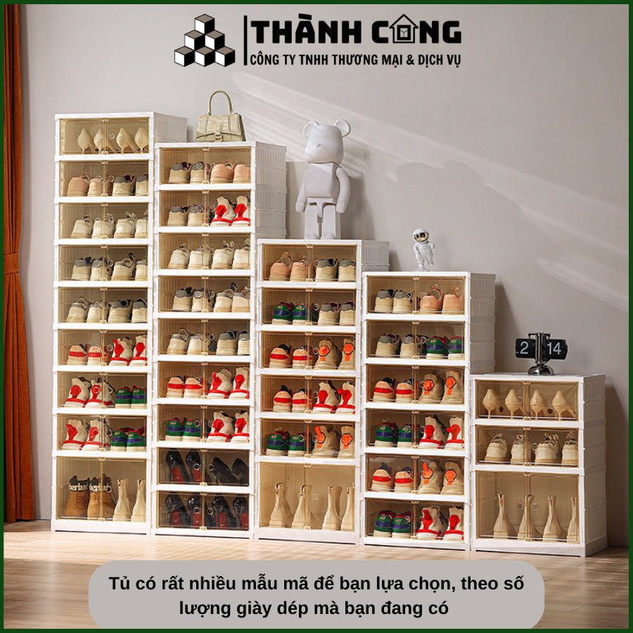 Tủ đựng giày cao cấp Thành Công đa năng gấp gọn, tiện lợi 9101, 9102 & 9104 nhựa PET bao hành 3 năm | BigBuy360 - bigbuy360.vn