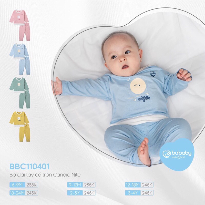 Bubaby-Bộ dài tay bamco từ 9m đến 3y